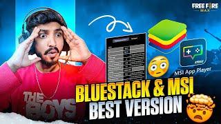 BLUESTACK 5 & MSI 5 BEST VERSION FOR FREE FIRE II BEST EMULATOR FOR LOW END PC FREE FIRE