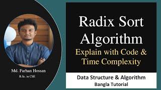 Radix Sort Algorithm | Code & Time Complexity | Data Structure & Algorithm | Bangla Tutorial