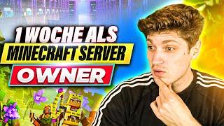 1 WOCHE als Minecraft SERVER OWNER