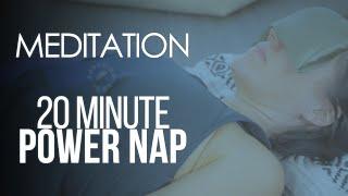 Power Nap Guided Meditation to Rest & Reset | 20 Minute Midday Body Scan & Delta Wave Binaural Beats