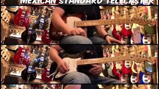 Fender Mexican Standard vs Player Series Telecaster and Stratocaster