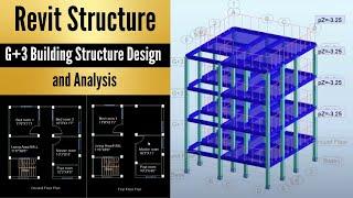 Revit Structure - G+3 Building Structure Design and Analysis | Using Robot Structure Analysis