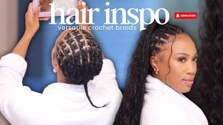 Versatile Crochet Ponytail | Boho Mermaid Braids w/ Loose Wave Curly Hair Ft. Eayon Hair