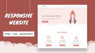 Complete Responsive Website Design Tutorial [ HTML - CSS - JAVASCRIPT ] || Step By Step