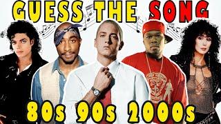 Guess The Song 80s 90s 2000s  | 1980 - 2010 The Song Everyone knows | 100 Songs | Music Quiz