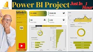 End-To-End Power BI Blinkit Data Analysis | Complete Project