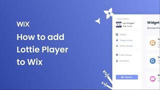 How to add a Lottie Player to Wix