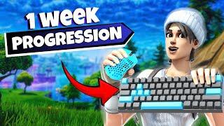 My 1 Week Controller To Keyboard And Mouse Progression (Fortnite)