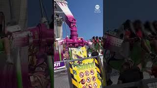 Kids left hanging upside down on carnival ride at Arkansas State Fair