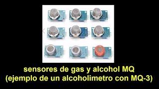 sensores de gas y alcohol MQ (ejemplo de alcoholimetro con MQ-3)