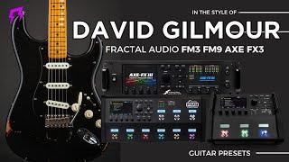 David Gilmour style Fractal Audio System FM3 FM9 AXE-FX3 Golden guitar presets Liveplayrock #fractal