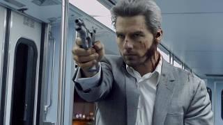 Tom Cruise breaks his usual image, playing a top assassin with white hair in “Collateral.”