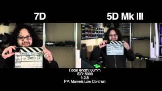 5D MkIII/7D Side by Side ISO, Highlight Test