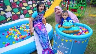 BERENANG PELAMPUNG AZAM RUSAK  BELI PELAMPUNG BARU