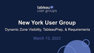 New York Tableau User Group - March 2023