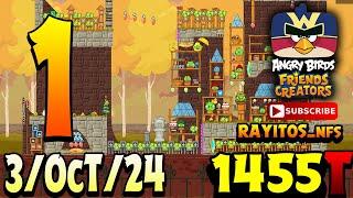 Angry Birds Friends Level 1 Tournament 1455 Highscore  POWER-UP walkthrough