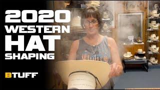 2020 Western Cowboy Hat Shaping Pt.1.  Top Mens and Woman's creases at Emporium Western Store.