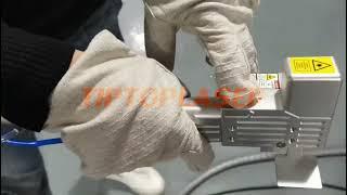 3kw laser cleaning machine test video exclusively for our customers #laser #paint #rust