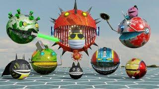 Pacman vs All Enemies Best Comp - Robot - Monster - Siren Head - Corona Pacman