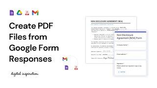How to Create PDF from Google Forms - Turn Form Responses into PDF Documents