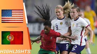 USA vs Portugal | Friendly International Women - Highlights All Goals 10/06/21