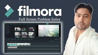 How to solve Filmora video editor problem || wondershare filmora full screen exporting problem