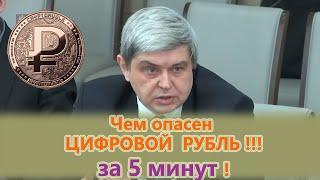 ЦИФРОВОЙ РУБЛЬ за 5 МИНУТ!!! ФИН АНАЛИТИК Александр Лежава. Цифровой рубль - рабство через биометрию