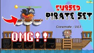 i Made New CURSED PIRATE SHIP SET ‍️ on GrowTopia!! (NEW SET) OMG!! | GrowTopia