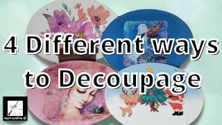 Learn 4 Different Types of Decoupage-Made Easy (Craft Video Tutorial)