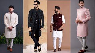 "Elegance Redefined: Beautiful Sherwani for Men in Indo Western Wedding Style | Stylish Designs ️"