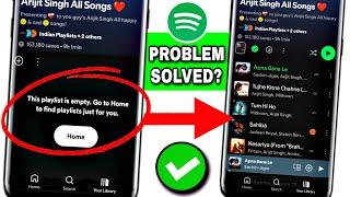 Spotify Not Working | Spotify Not Playing Songs | This Playlist Is Empty Spotify | Spotify Problem