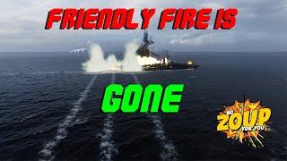 World of Warships Friendly Fire is Gone