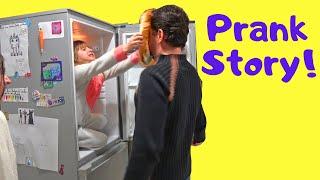 PRANK STORY • DANS LE FRIGO PRANK SUR MON PERE - STUDIO BUBBLE TEA PRANK ON MY DAD