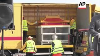 Pair of giant pandas loaned by China arrive in Belgium