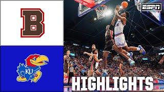 Brown Bears vs. Kansas Jayhawks | Full Game Highlights | ESPN College Basketball