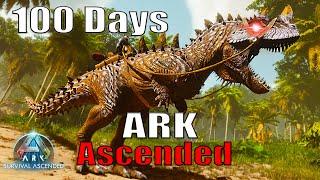 I Played 100 Days In Ark Survival Ascended || HINDI [The Island]