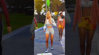 My Sim loves to powerwalk  #shorts