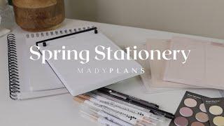 New Spring Stationery Haul! // The Container Store, Mochi Things, Daiso + More // MadyPlans