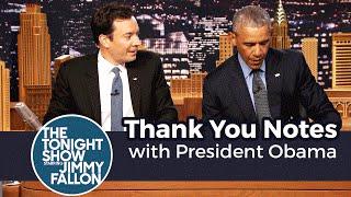 Thank You Notes with President Obama
