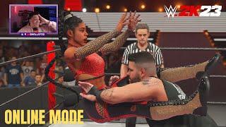 THE FIRST EVER INTERGENDER ONLINE MATCH IN WWE 2K HISTORY (WWE 2K23 Online)