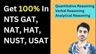 NTS GAT, NAT, USAT, HAT HEC Complete Course Preparation | Quantitative, Verbal, Analytical Reasoning