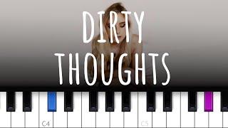 Chloe Adams - Dirty Thoughts  (piano tutorial)