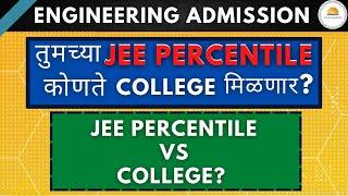 Low Marks Good College? | JEE PERCENTILE VS COLLEGE | MHTCET 2022 | Predict Your College onJEE Marks