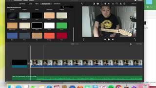 How to combine video and audio together by using iMovie