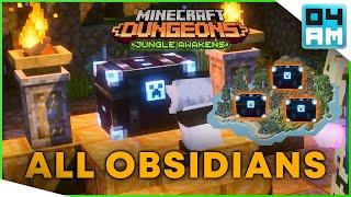 ALL SECRET OBSIDIAN CHEST Locations For Minecraft Dungeons: Jungle Awakens DLC