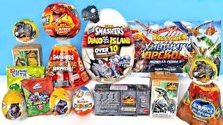 JURASSIC WORLD Mix! Сюрпризы ДИНОЗАВРЫ, Smashers ZURU Dino Island Sweet Box Kinder Surprise unboxing