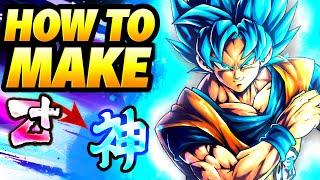 HOW TO MAKE GODLY EQUIPMENT IN DRAGON BALL LEGENDS!