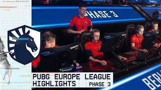 PUBG EUROPE LEAGUE HIGHLIGHTS PHASE 3 | TEAM LIQUID