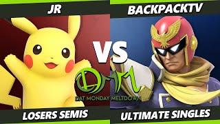 DAT MM 349 LOSERS SEMIS - J.R. (Pikachu) Vs. BackpackTV (Captain Falcon) Smash Ultimate - SSBU