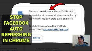 How To Stop Facebook From Auto Refreshing in Chrome